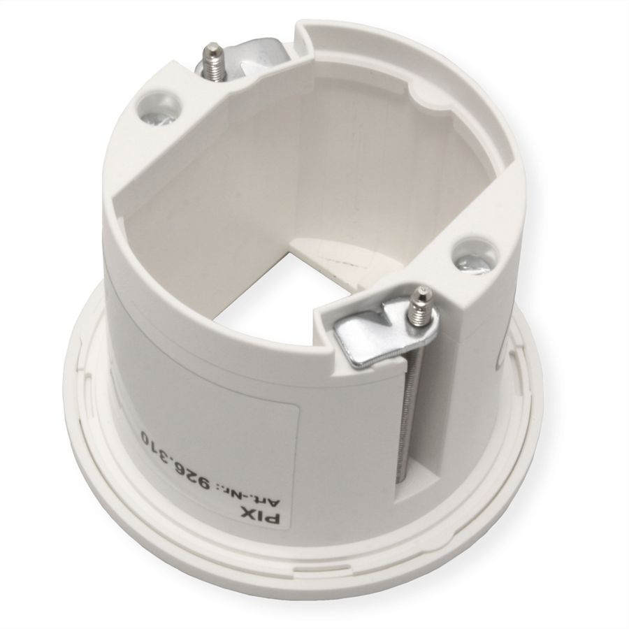 BACHMANN PIX 1xCM RAL9010 Decorative ring in stainless steel look