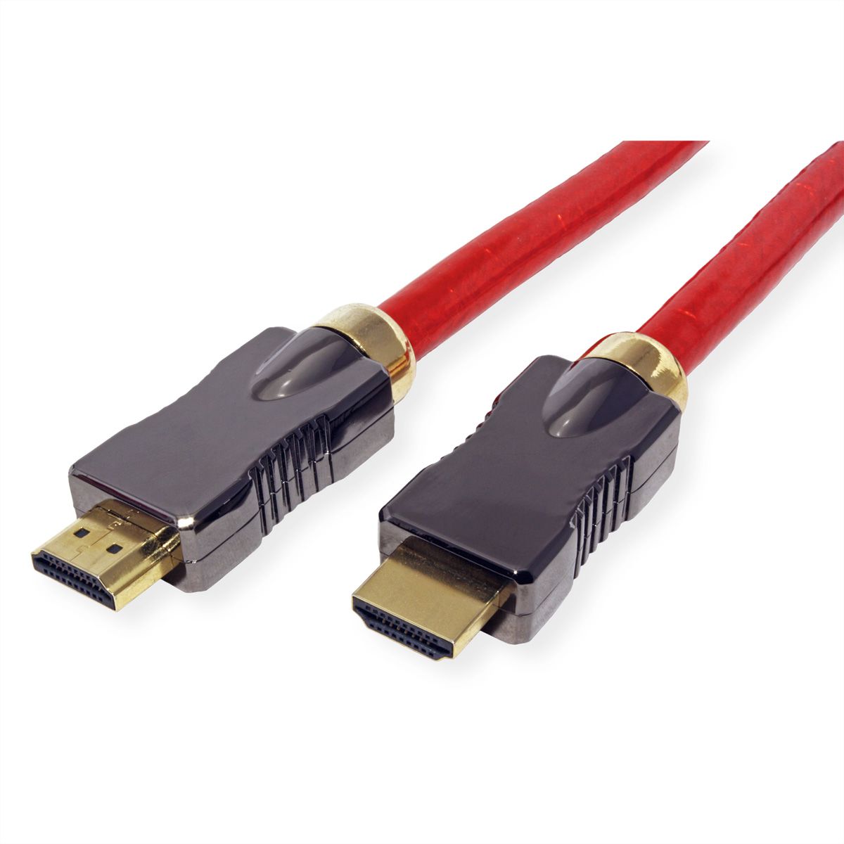 ROLINE HDMI 8K (7680 x 4320) Ultra HD Cable met Ethernet, M/M, rood, 3 m
