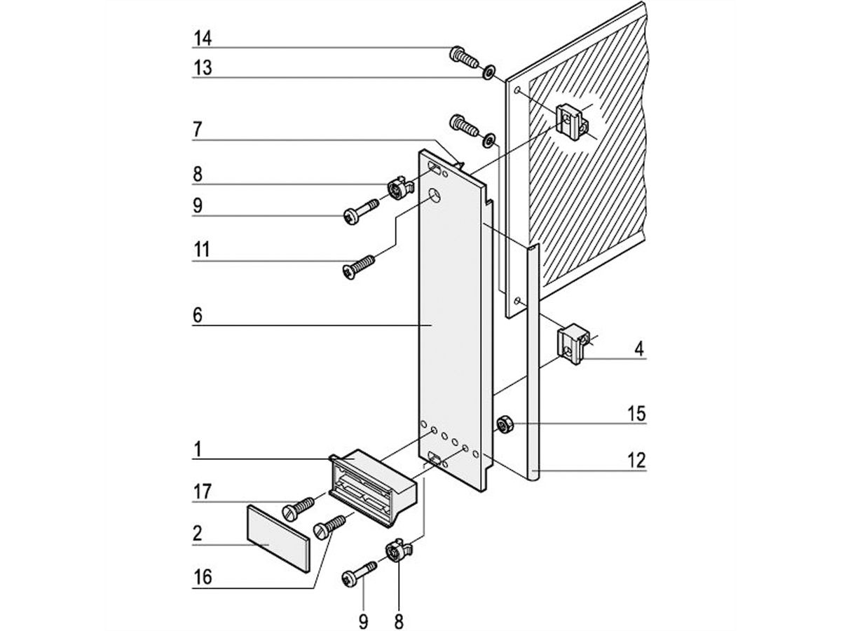 SCHROFF Plug-In Unit Kit With Trapezoid Handle, Shielded, Grey, 3 U, 8 HP