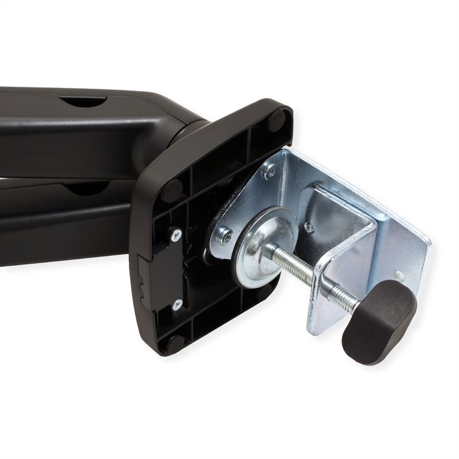 VALUE Dual LCD Monitorarm, tafelmontage, gasveer, 5 draaipunten, zwart