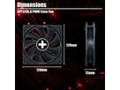 Xilence XPF120X.B.PWM 120mm PWM FDB Case Fan, 4PIN, black