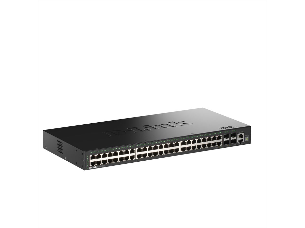 D-Link DGS-1530-52/E 52-Port Switch Smart Managed Gigabit Stack 4x 10G
