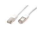 VALUE S/FTP (PiMF) Patch Cord, Cat.6 (Class E), white, 10 m