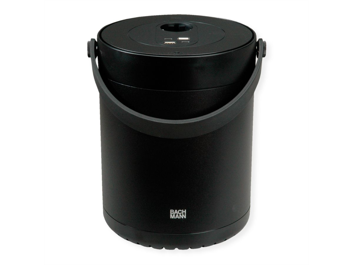 BACHMANN MOV:E POWER UNIT 1x CEE7/3 2x Charger USB-A/C, 220W, schwarz