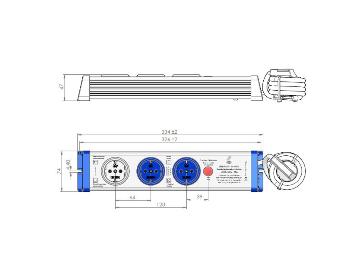 BACHMANN overbelastingsbeveiliging PDU 3-voudig serie 8110