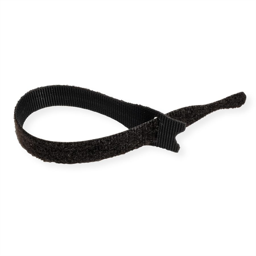 VELCRO® ONE-WRAP® Herbruikbare klittenbandstrips, ONE-WRAP® strips 12mm x 20cm x 6 Zwart