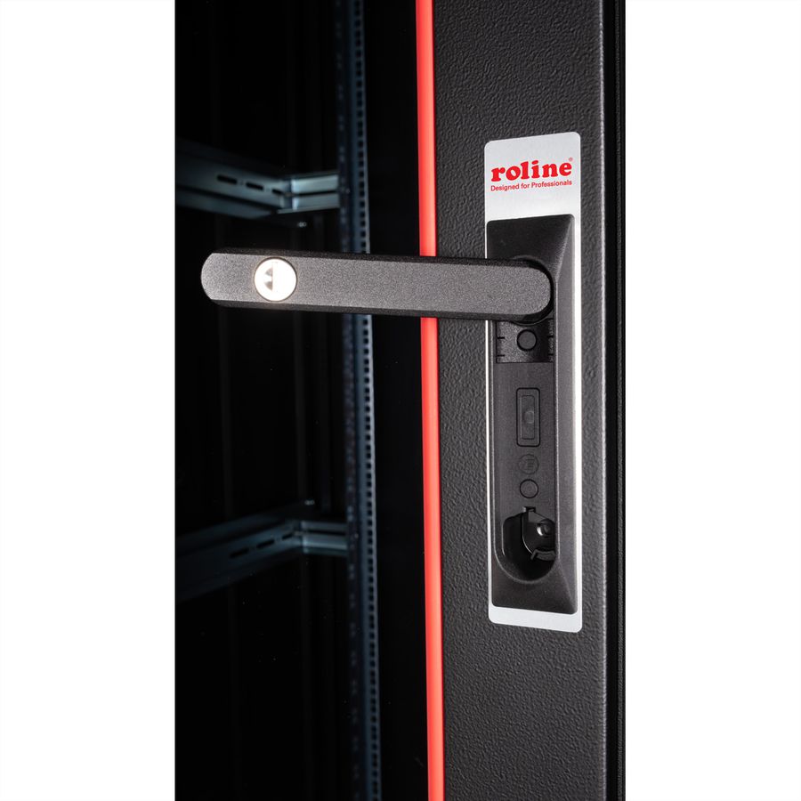 ROLINE 19-inch Network Cabinet Pro 42 U, 800x1200 WxD Glass door black