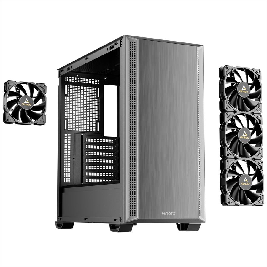 ANTEC Performance P7S Mid Tower ATX M-ATX ITX PC Gehäuse, silberfarben