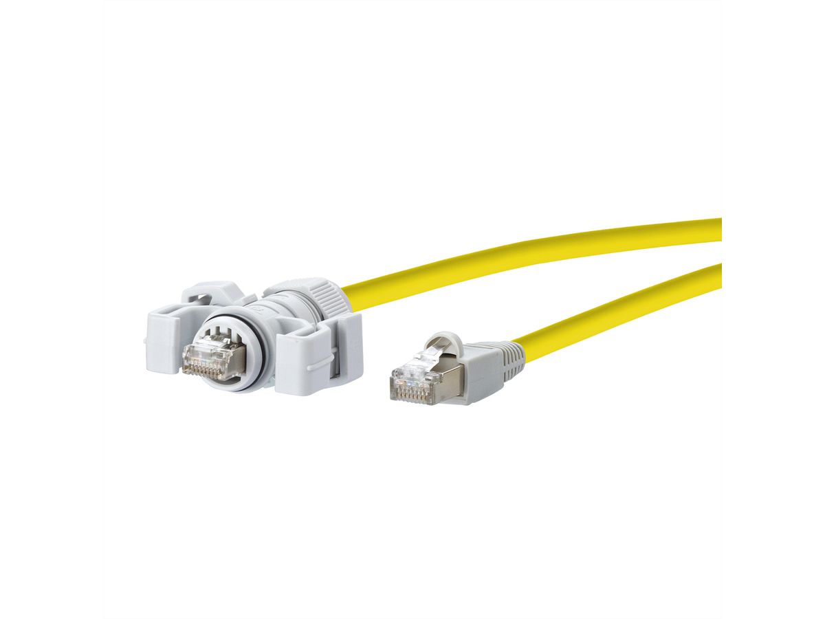 METZ CONNECT E-DAT industriële patchkabel V6, IP67 - RJ45 , 2 m