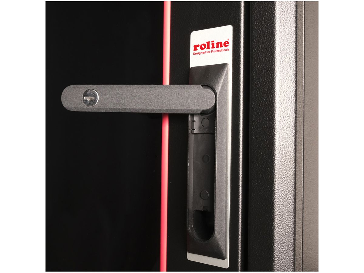 ROLINE 19-inch Network Cabinet Pro 26 U, 600x800 WxD Glass door black