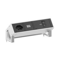 BACHMANN DESK2 1xCH 90° 1xUSB C/C 100W, L=0.2m INOX