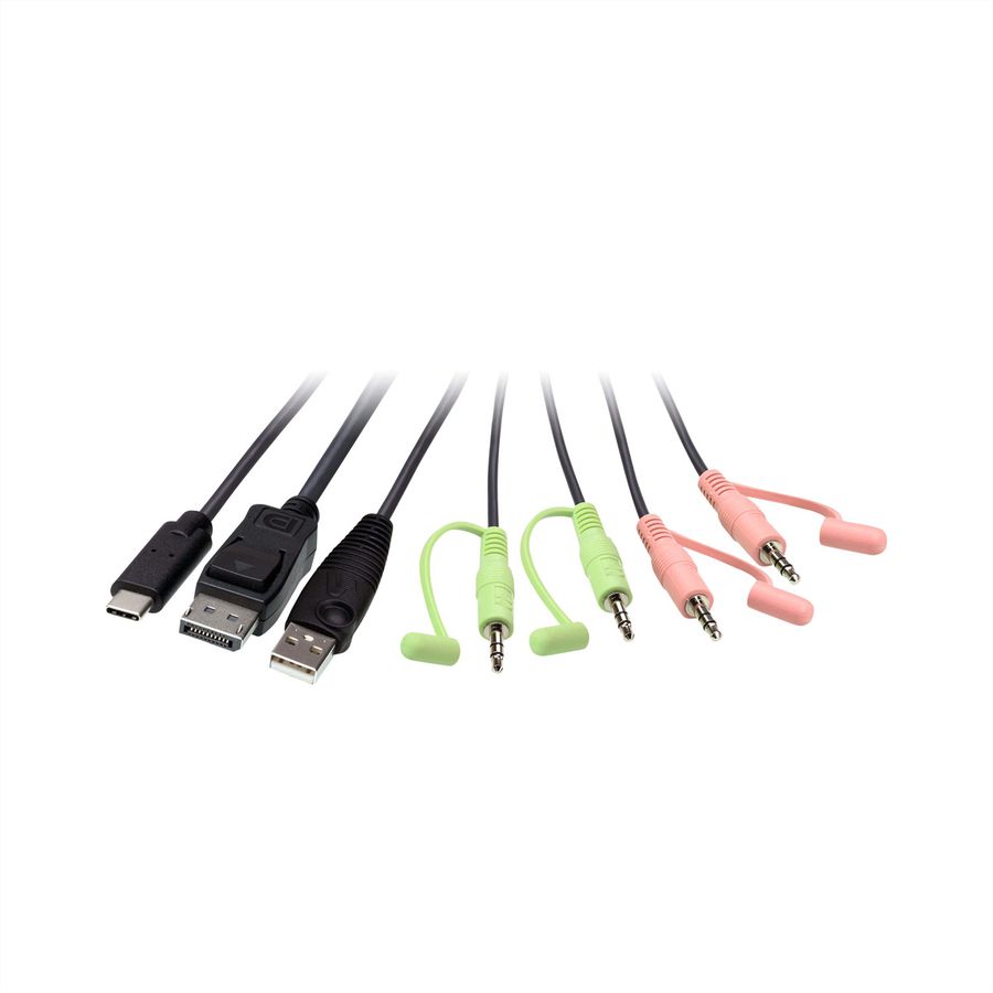 ATEN CS52DP 2-poorts USB C DP hybride kabel KVM switch