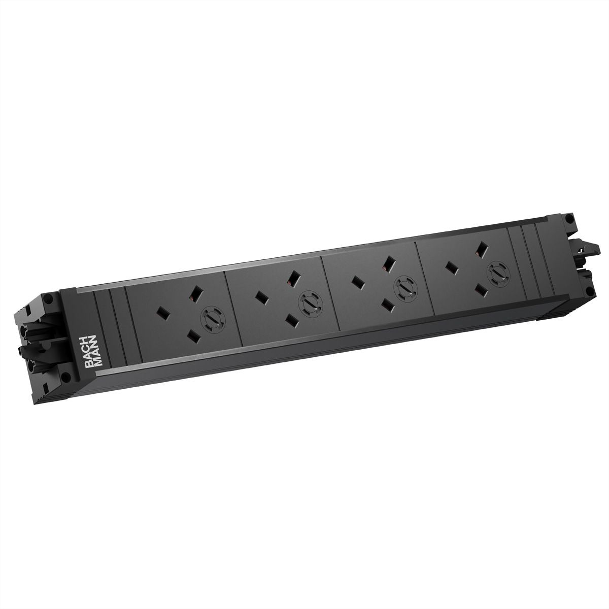BACHMANN STAPPENSTEUN 4xUK 45° 3,15A GST18, zwart