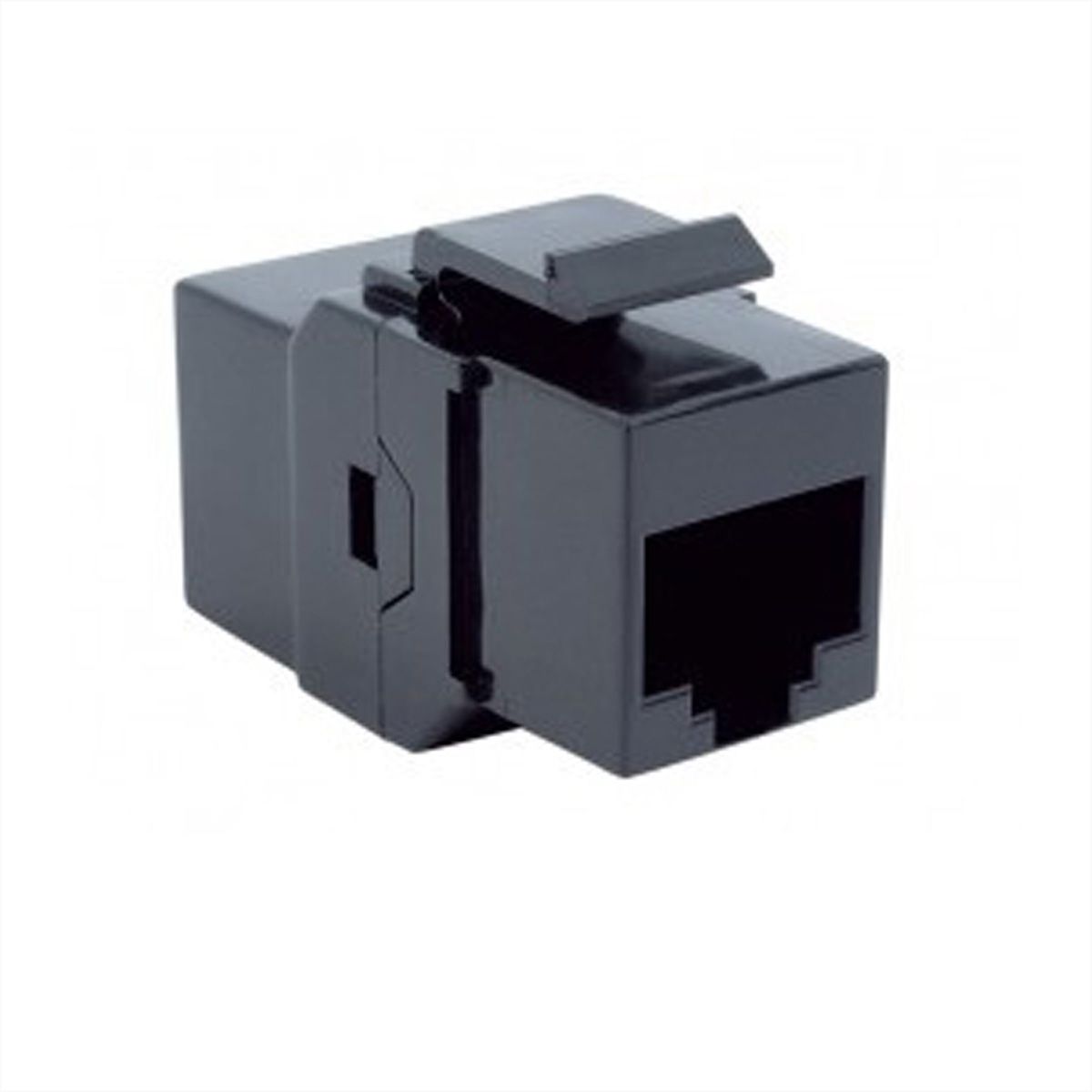 BACHMANN Keystone CAT6 UTP koppelstuk RJ45 niet afgeschermd, zwart