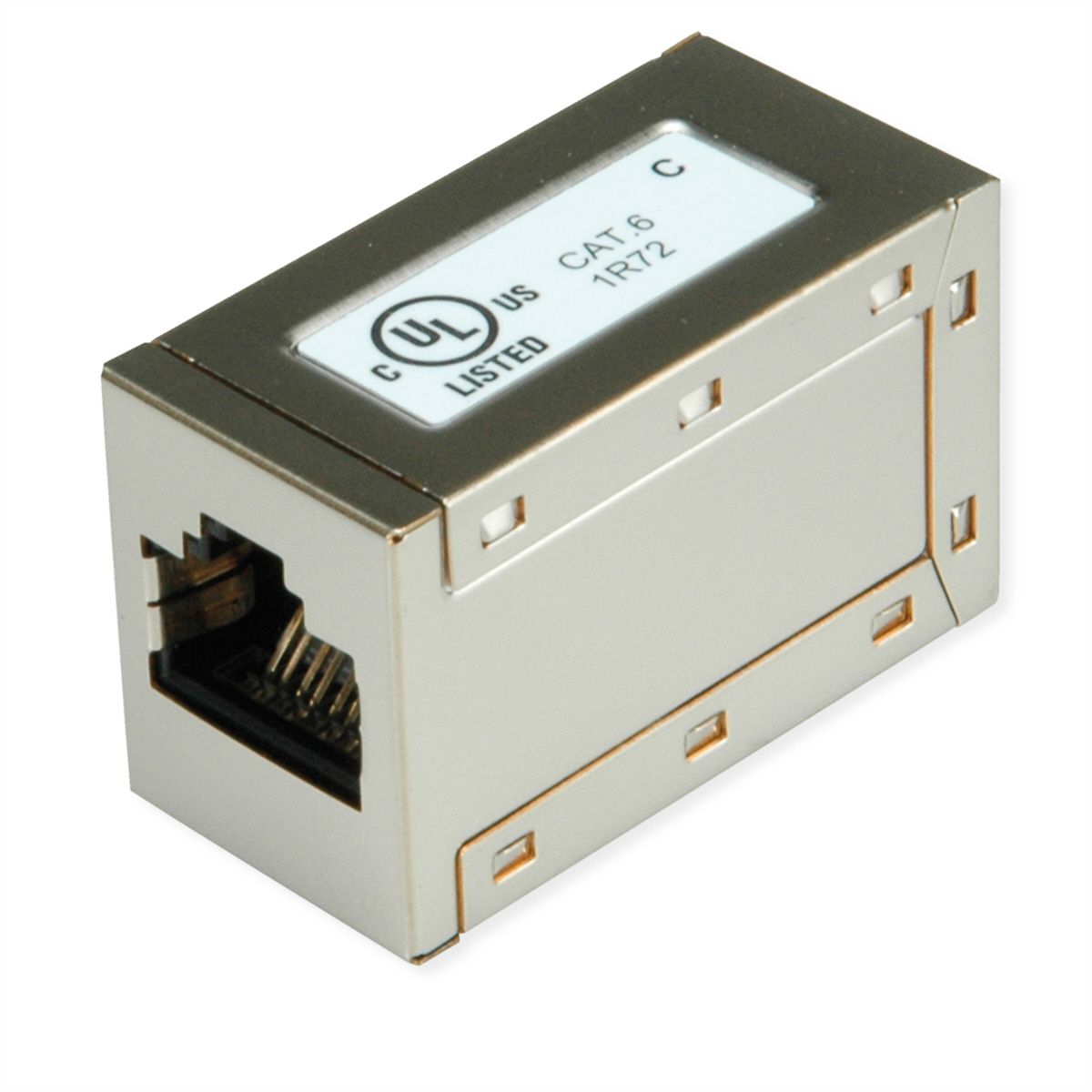 ROLINE RJ45 koppelstuk, afgeschermd, Cat.6 (Class E), Verpakking van 25 stuks
