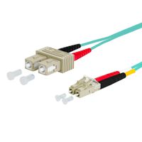 METZ CONNECT OpDAT patch cord, SC-D/LC-D OM3, 0.5 m