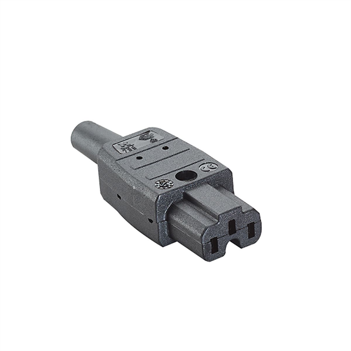 BACHMANN C15 connector voor warme apparaten Type 789 155°C, zwart