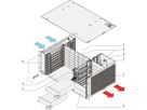 SCHROFF CPCI-systeem met aansluitbare PSU, PSB H.110, 4 HE, 8 sleuven
