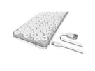 KeySonic KSK-5020BT-S Mini Tastatur mit wabenförmigen Tasten