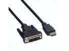 VALUE monitorkabel DVI (18+1) / HDMI M/M, zwart, 10 m