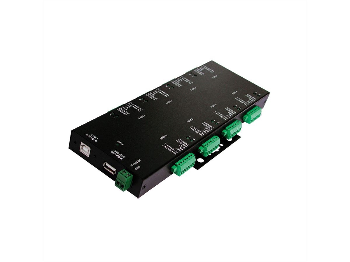 EXSYS EX-1339HMVS USB 2.0 zu 8S RS-232/422/485 Metall