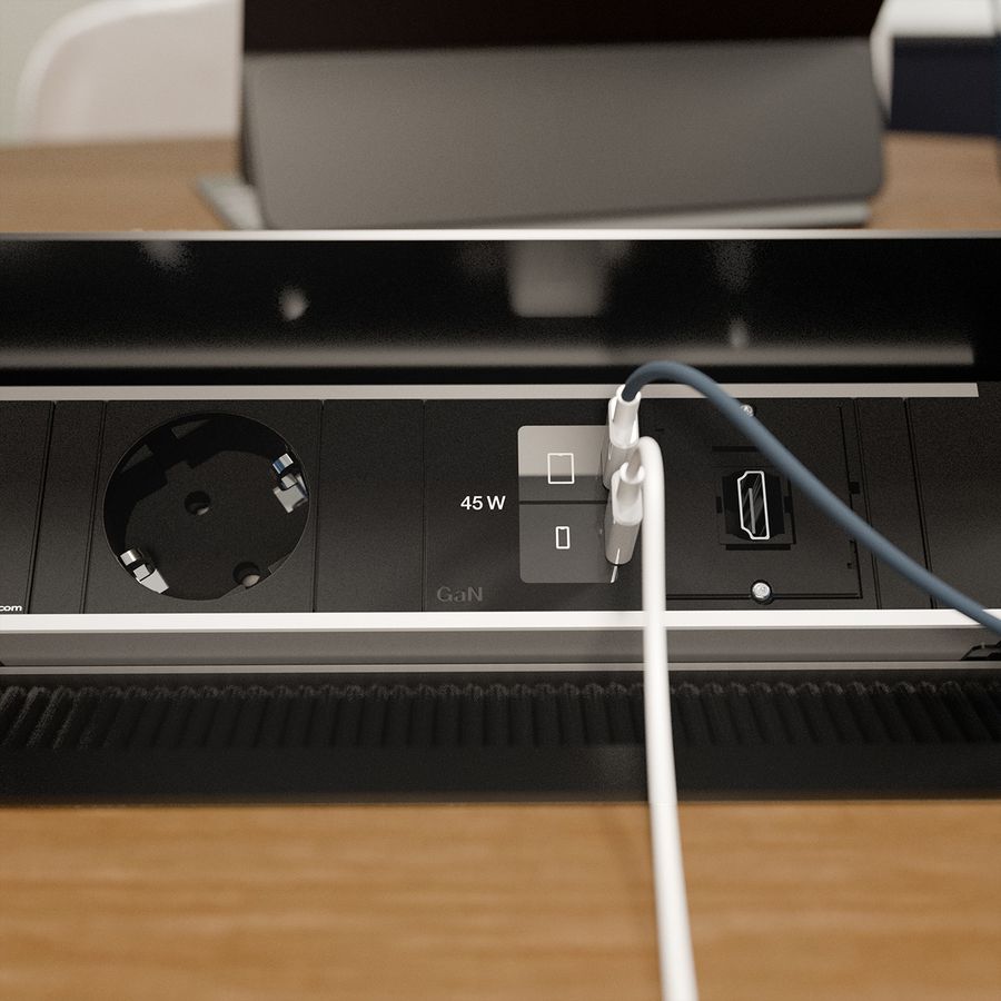 BACHMANN CONI 1xCEE7/3, 1xUSB C/C 45W 1xCM L=0.2m
