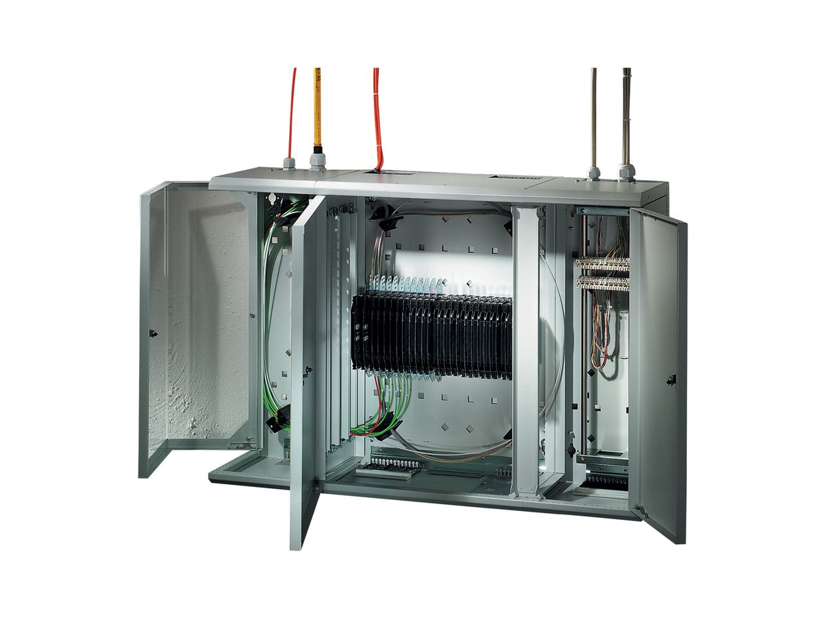 SCHROFF LAN wandbehuizing, verdeelkast, module zij aan zij voor modulair, 600H, 225W, 220D
