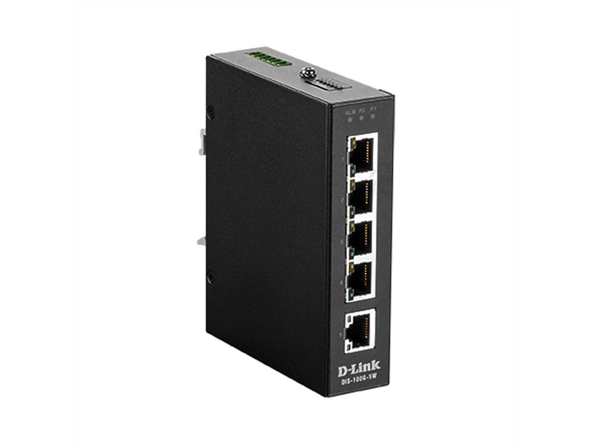 D-Link DIS-100G-5W 5-poorts SwitchLayer2 Gigabit industrieel