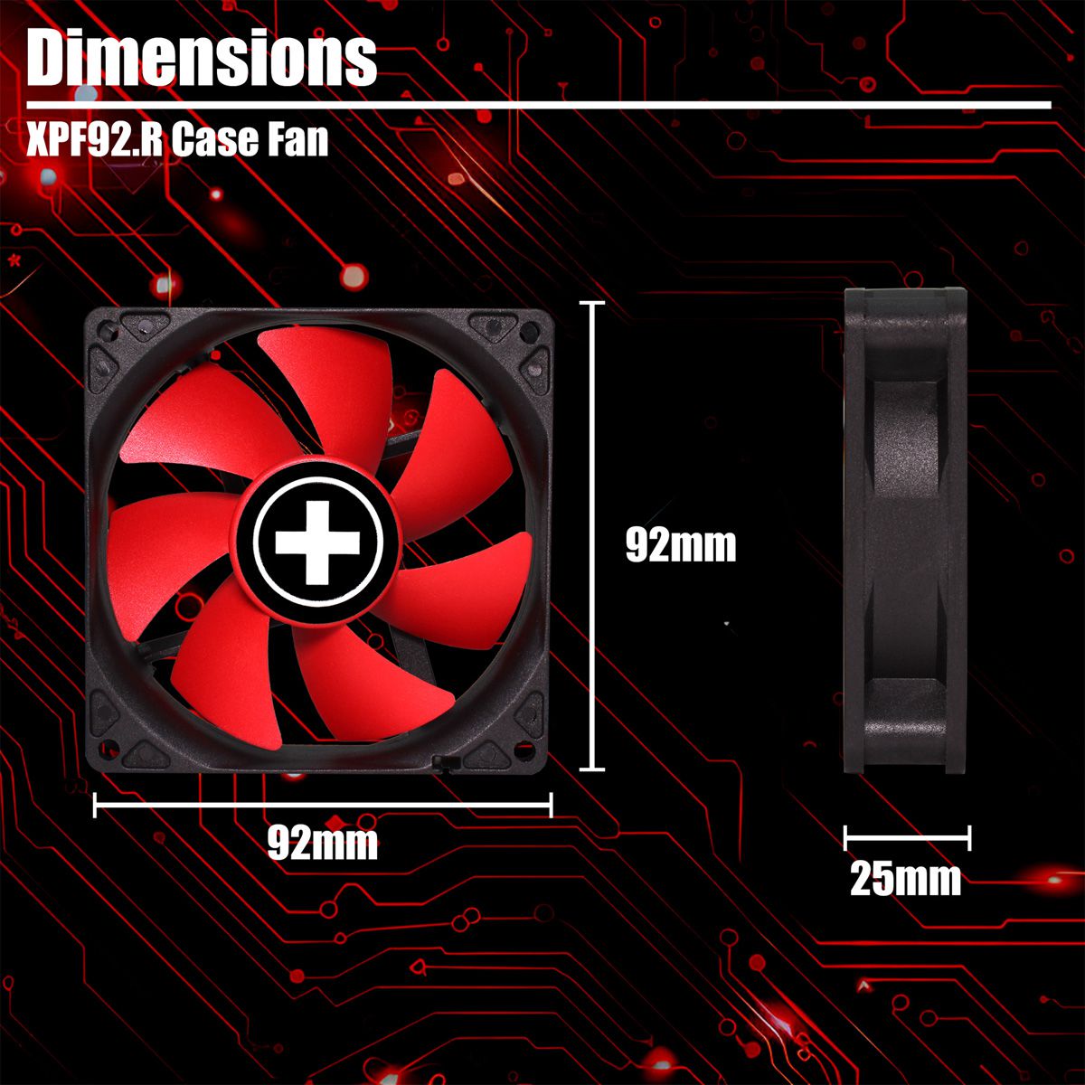 Xilence XPF92.R.PWM 92mm PWM Case Fan, 4PIN