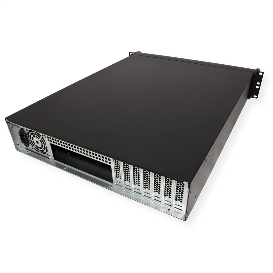 19" serverbehuizing, 2HE, lang, IPC 2U 2098-SL, zwart