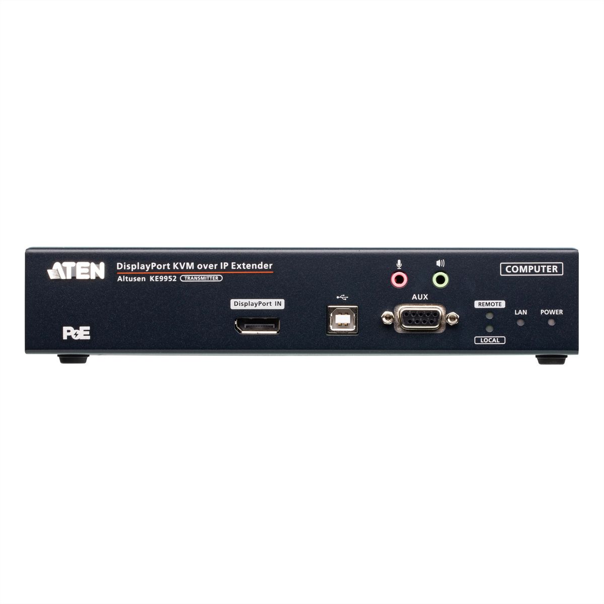 ATEN KE9952T 4K DP KVM over IP extender met PoE zender