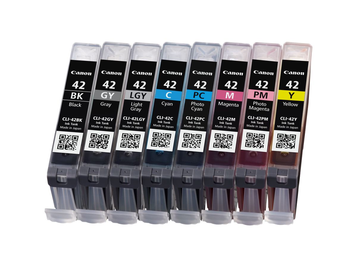 Canon 6384B010 inktcartridge 8 stuk(s) Origineel Normaal rendement Zwart, Cyaan, Grijs, Licht Grijs, Magenta, Foto cyaan, Foto magenta, Geel