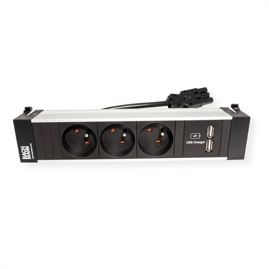 BACHMANN POWER FRAME 3xUTE 1xUSB Charger Strom 0,2m GST18