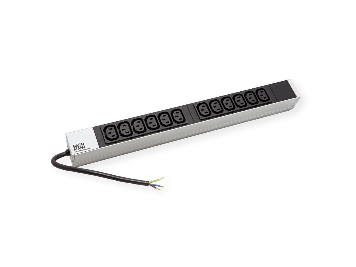 BACHMANN 19" 1HE 12x C13 1x aansluitblok