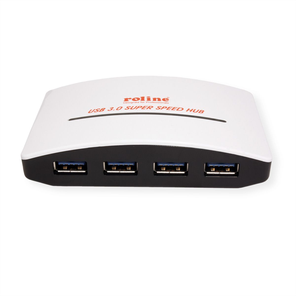 ROLINE USB 3.2 Gen 1 Hub, "Black and White", 4 poorts, met voeding