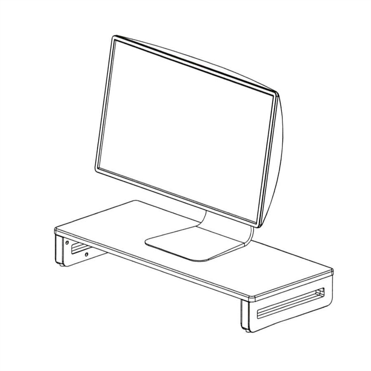 VALUE monitor/laptopstandaard, in hoogte verstelbaar