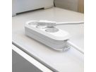 BACHMANN SMART stekkerdoos 3x geaard contact, geschroefd, wit, 3 m