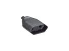 BACHMANN Euro flat plug black, Screw connection PU 3 pcs. in polybag