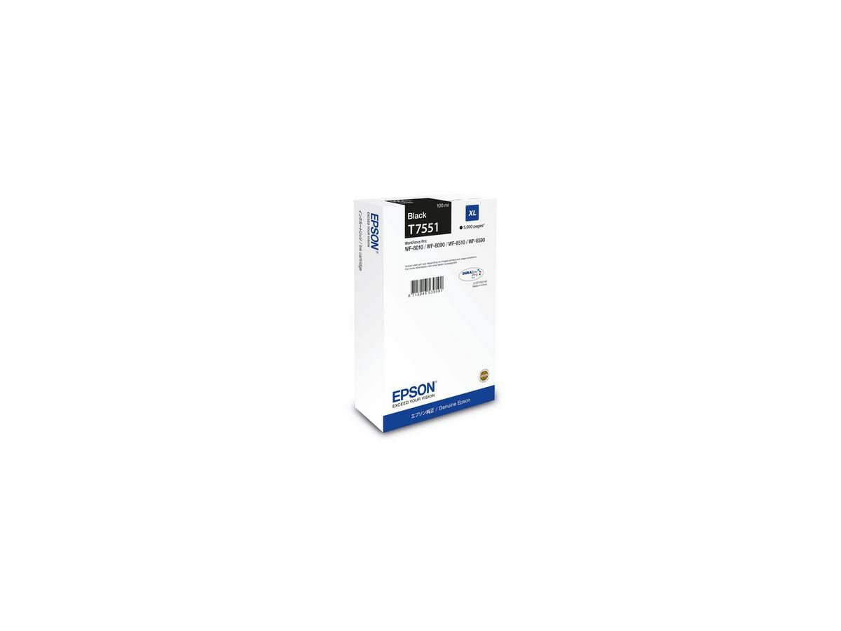 Epson C13T75514N inktcartridge 1 stuk(s) Origineel Hoog (XL) rendement Zwart