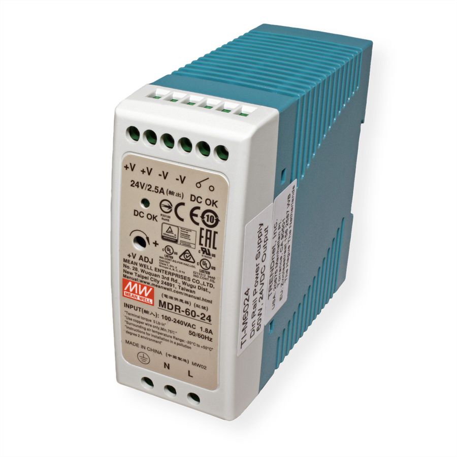 TRENDnet TI-M6024 industrial DIN-rail power supply