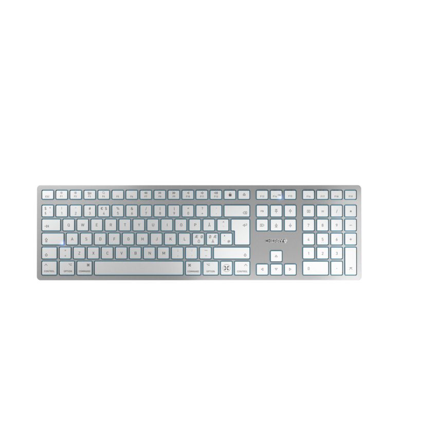 CHERRY KW 9100 SLIM FOR MAC toetsenbord USB + Bluetooth QWERTY Engels Zilver