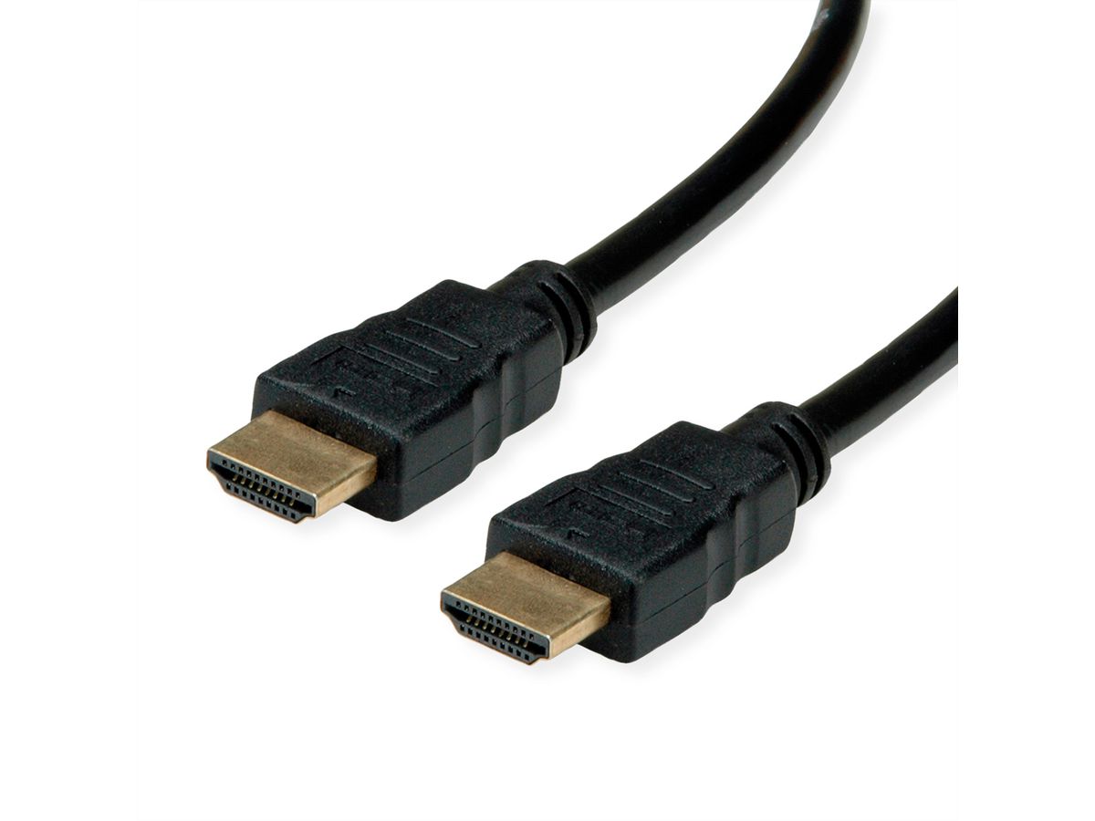 ROLINE RM HDMI High Speed kabel met Ethernet, zwart, 1 m