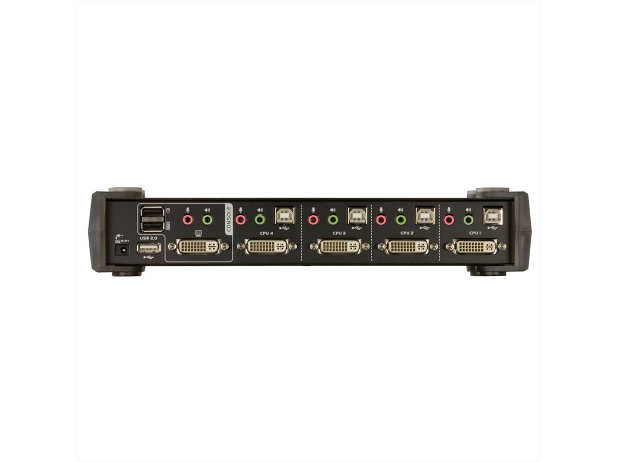 ATEN CS1764A KVM Switch DVI, USB, Audio, USB-Hub, 4 Ports