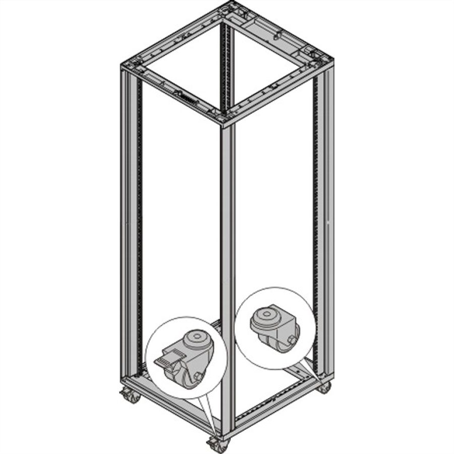 SCHROFF Novastar zwenkwiel, 200 kg