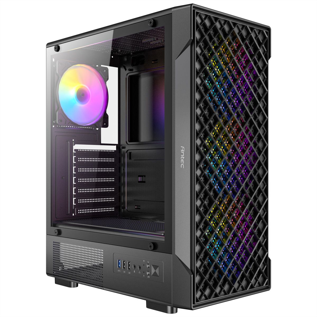 ANTEC VX-320 ARGB ATX, Micro-ATX, ITX Mid-Tower Gaming PC Case, black