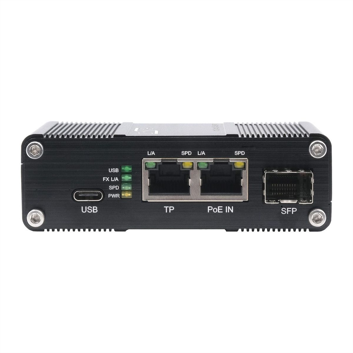 EXSYS EX-60328 PoE++ Gigabit Splitter USB-C PD 60W, SFP, Network adapter