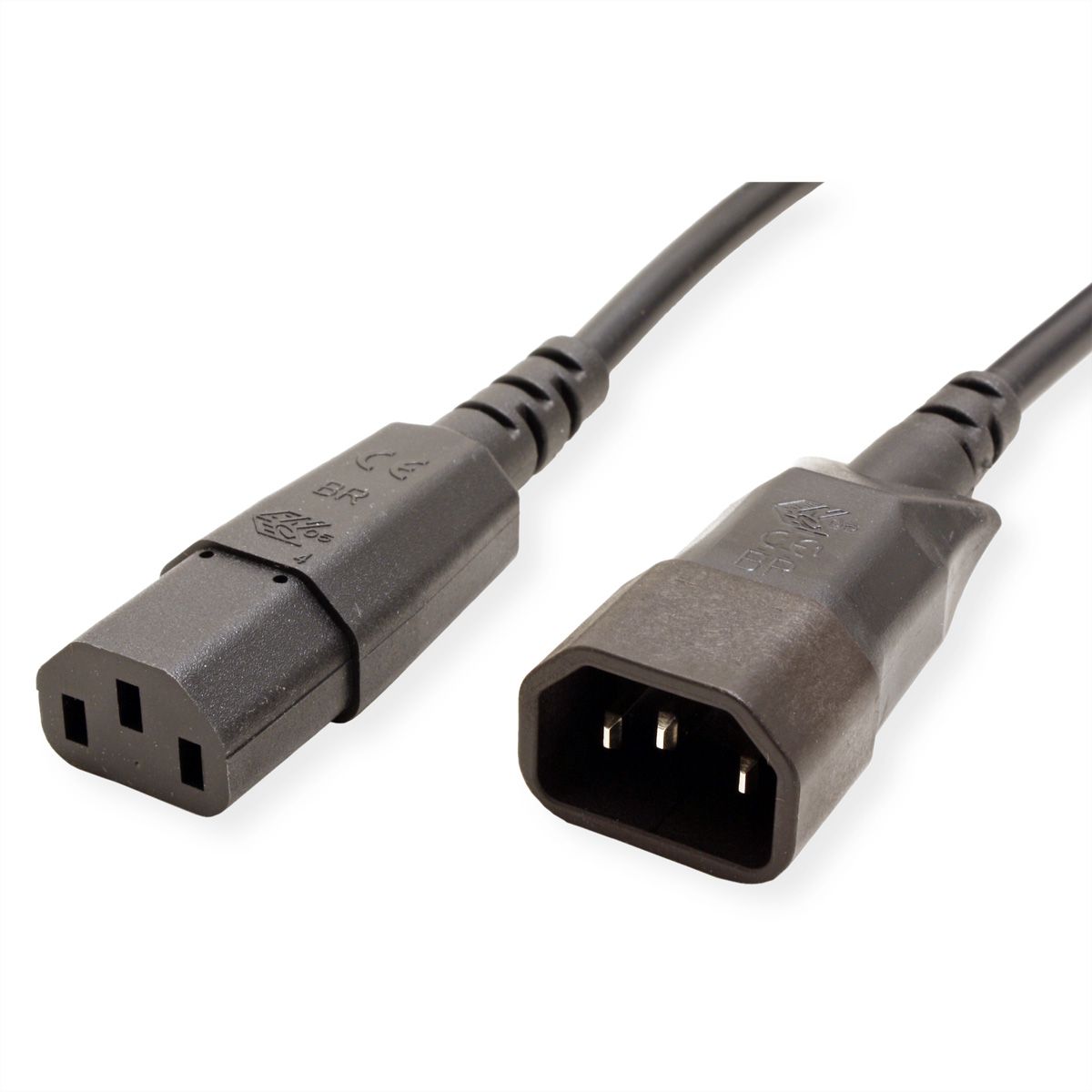 BACHMANN power cable C13-C14, black, 1 m