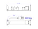 BACHMANN POWER FRAME 2xCH 0° 1xCM 1xUSB A/C 22W 0,2m GST18,white