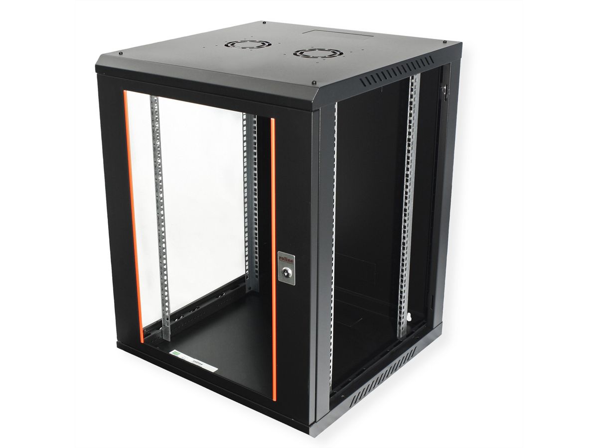 ROLINE 19-inch wandbehuizing Basic Plus 15U, 600x600 BxD zwart