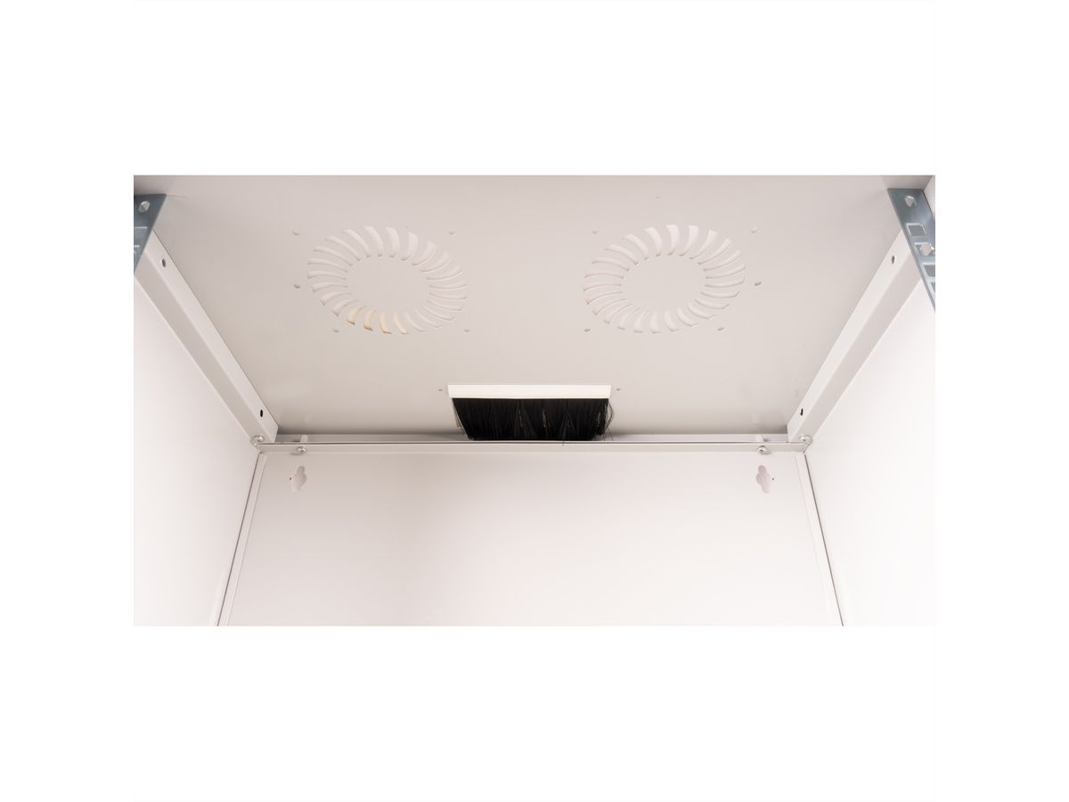 ROLINE 19-inch wandbehuizing Basic 9 U, 540x400 BxD Bouwpakket grijs